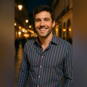 Robert Graham men’s funky striped button up shirt long sleeve 2XL EUC